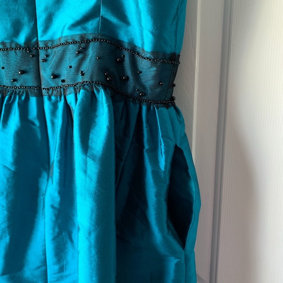 Blue Adrianna Papell Dress, Worn Once - Picture 4 of 4